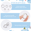 Unicraftale 5Pcs 5 Styles 316 Stainless Steel Spring Gate Rings STAS-UN0049-92-5