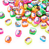 Fashewelry 100Pcs 5 Style Handmade Polymer Clay Beads FIND-FW0001-33-11