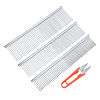 CHGCRAFT 4Pcs 4 Style Stainless Steel Pet Combs AJEW-CA0001-60-1