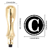 CRASPIRE 1Pc Golden Tone Brass Stamp Head DIY-CP0008-98I-2