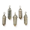 Natural Pyrite Pointed Pendants G-M378-01P-A37-1