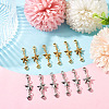 16Pcs 2 Colors 304 Stainless Steel Lobster Claw Clasps PALLOY-TAC0265-5