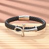 Braided Microfiber Leather Cord Bracelets BJEW-Q010-05A-3