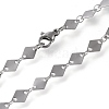 304 Stainless Steel Link Chain Necklaces STAS-I156-25P-2
