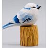 Wooden Birds and Tree Stump Ornaments JX720A-1