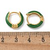 Ion Plating(IP) Enamel Hoop Earrings EJEW-G344-02G-5