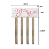 Wood Hanging Welcome Sign HJEW-WH0077-001-2