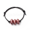 2Pcs 2 Colors Sport Theme Acrylic Beaded Bracelet BJEW-JB08558-04-4