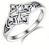Knot Brass with Crystal Rhinestone Finger Rings FS-WG1EEAC-01-2