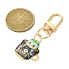 Alloy Enamel Pendant Decoration HJEW-JM02632-5