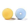 Rubberized Style Imitated Silicone Acrylic Beads MACR-T048-01B-11-2