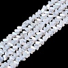 Electroplate Imitation Jade Glass Beads Strands EGLA-Q139-01A-B01-1