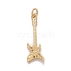 Brass Clear Cubic Zirconia Pendants KK-M229-51G-2