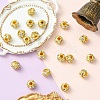 10Pcs Brass Beads RB-YW0001-19G-5