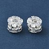 Brass Micro Pave Cubic Zirconia Beads KK-S336-12S-A-2