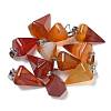 Natural Red Agate Pendants G-B127-13P-01-1