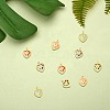 10Pcs 5 Colors Brass Enamel Pendants KK-SZ0006-04-4