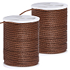 2 Rolls Round Waxed Polyester Cord YC-PA0001-01A-7