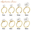 Brass Open Cuff Ring Settings KK-G518-10G-04-4