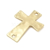Alloy Textured Religion Cross Links Connector Charms FIND-Z127-01G-03-2