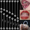 Acrylic Tongue Rings WG0B40E-06-1