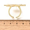 Brass Cuff Rings for Women RJEW-Q008-10G-3