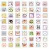 Animals 60Pcs Paper Stickers PW-WG57DEE-01-2