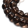 Natural Smoky Quartz Round Beads Strands G-E329-6mm-38A-4