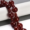 Natural Carnelian 3-Hole Guru Beads Strands G-H064-E08-02A-2