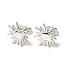 Non-Tarnish 304 Stainless Steel Sun Stud Earrings for Women EJEW-F300-10P-1