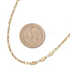 304 Stainless Steel Leaf Flower Chain Necklaces for Women NJEW-JN05589-3