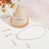 6Pcs Rack Plating Brass Micro Pave Clear Cubic Zirconia Fold Over Clasps KK-BBC0014-96-4