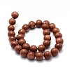 Synthetic Goldstone Beads Strands G-P335-15-12mm-2