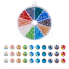 400pcs 10 Colors Glass Beads Strands GLAA-TA0001-21-12