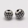 Brass Micro Pave Cubic Zirconia Beads ZIRC-E110-04P-1