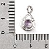 925 Sterling Silver Pave Cubic Zirconia Pendants STER-V001-03P-02-3