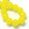 Baking Painted Imitation Jade Glass Round Bead Strands X-DGLA-Q021-10mm-24-2