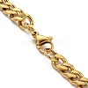 PVD Vacuum Plating 201 Stainless Steel Curb Chain Necklaces NJEW-Q336-11A-G-4