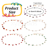 ANATTASOUL 5Pcs 5 Style Natural Mixed Gemstone Chips Beaded Necklace for Women NJEW-AN0001-14-2