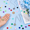 3Pcs 3 Styles Stainless Steel Hollow Essential Oil Diffuser Locket Pendant Necklaces NJEW-HS0001-26B-3