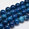 Dyed Round Natural Agate Bead Strands G-M283-20-20mm-1