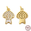 925 Sterling Silver Micro Pave Cubic Zirconia Charms STER-I010-37G-3