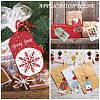 Rectangle Christmas Theme Kraft Paper Cord Display Cards CDIS-K003-02D-5