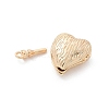 Brass Heart Box Clasps KK-U052-29G-3