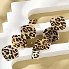 Leopard Print Alloy Dangle Stud Earrings EJEW-K304-01B-G-2