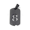 Ion Plating(IP) 304 Stainless Steel Pendants STAS-O127-E08-2