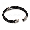 Leather Cord Bracelets BJEW-E273-02G-2