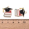 Back to School Alloy Enamel Pendants ENAM-Q004-01KCG-04-3