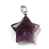 Natural Amethyst Pendants G-I319-01P-09-2