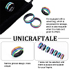7Pcs 7 Size 304 Stainless Steel Grooved Finger Rings Set for Men Women RJEW-UN0002-70-5
